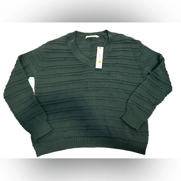 NWT Revolve Stitches and Stripes Posey Pullover in Emerald size S - Picture 3 of 5